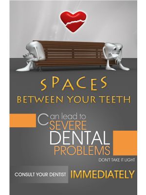 Poster English Spaces Between your Teeth - 047