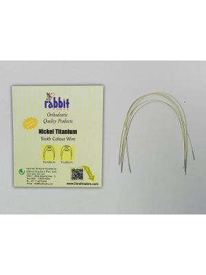 Rabbit Force Niti Epoxy Coated Tooth Colour Euroform Wire Pack of 5 Pcs